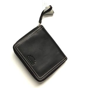 Coach black leather wallet